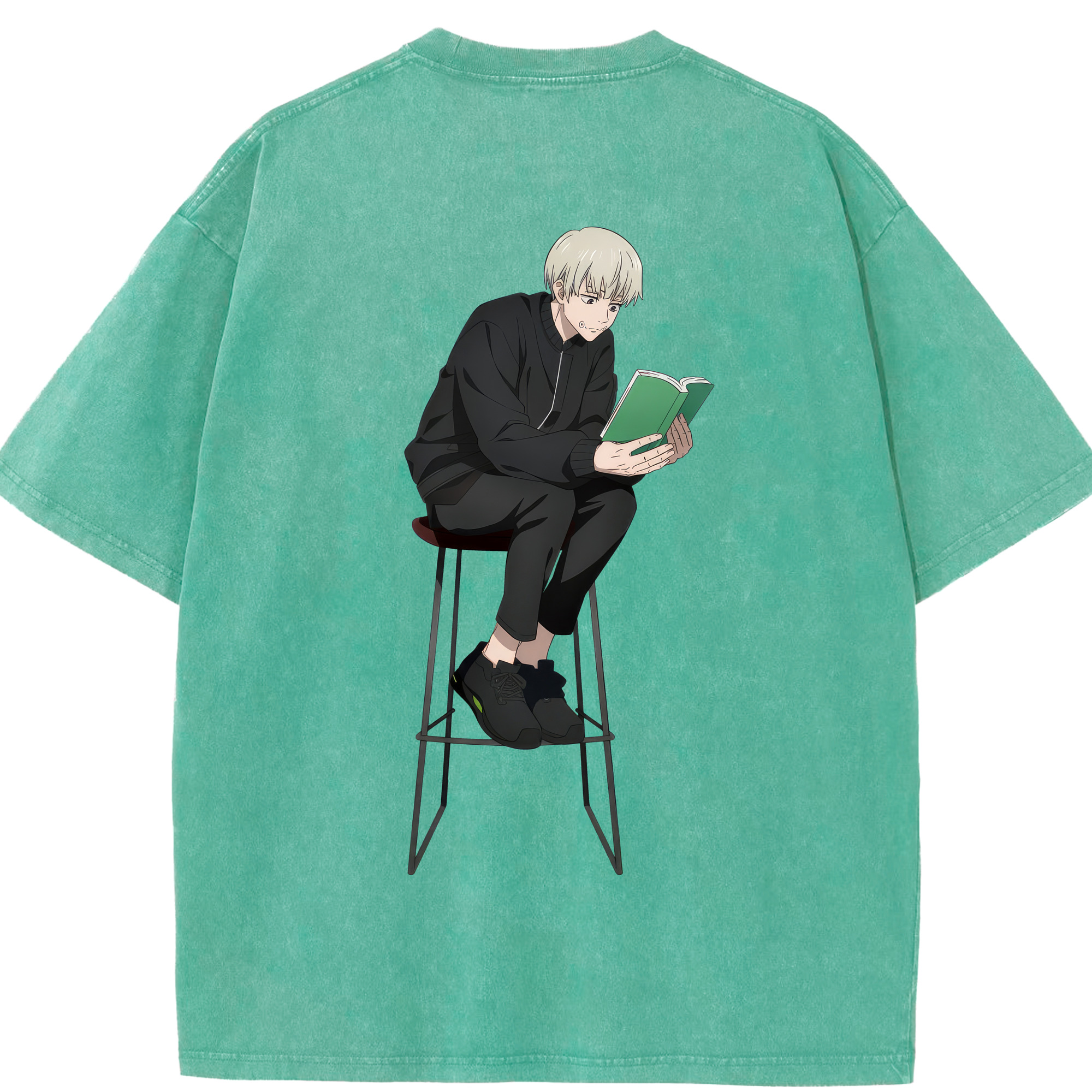 （画像用） 呪術廻戦 Jujutsu Kaisen 綿100% ヴィンテージ風 半袖Tシャツ（背面プリント）